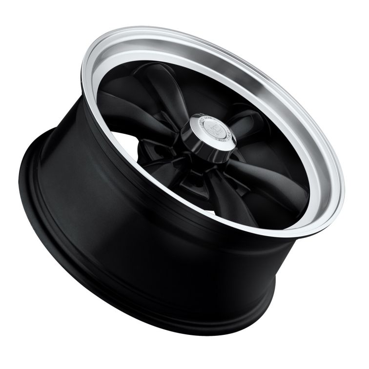 American Muscle 141 Legend 6  Gloss Black w Machined Lip