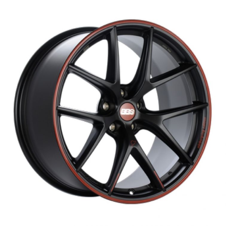 BBS CIR Flow Formed  Black w Red