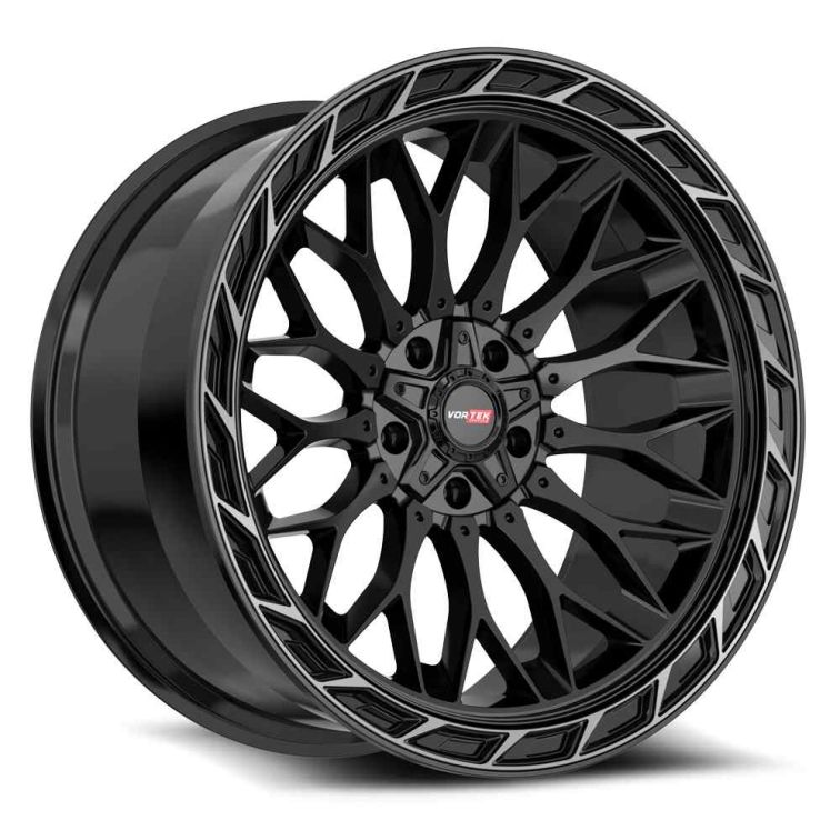 Vortek Off-Road VRP-503  Gloss Black Center & Diamond Cut Ring With Dark Tint