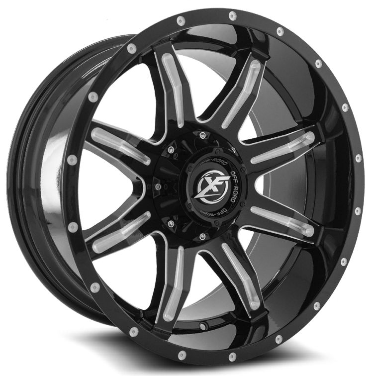 XF Off-Road XF-215  Gloss Black Milled