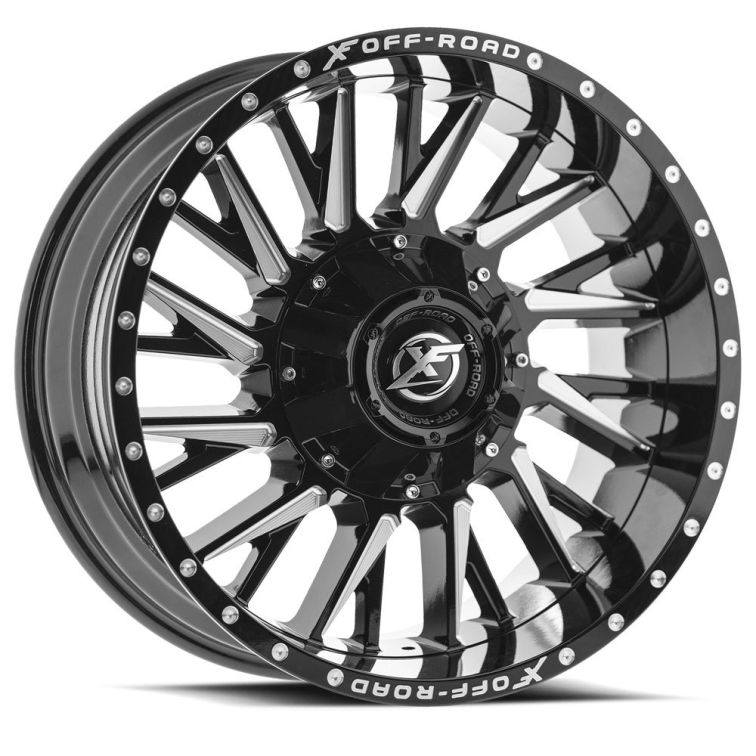 XF Off-Road XF-226  Gloss Black Milled