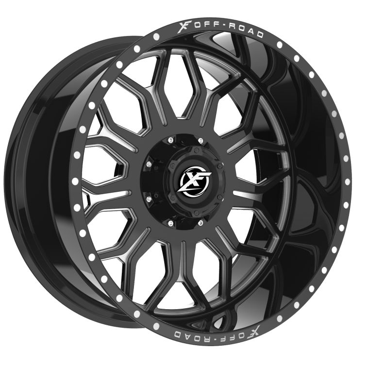 XF Off-Road XF-227  Gloss Black Milled
