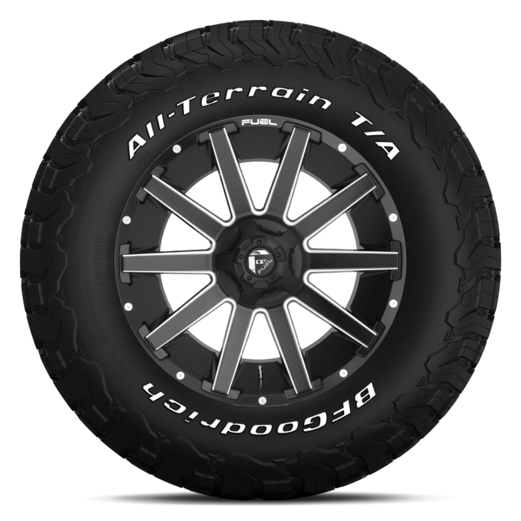 Fuel D616 CONTRA + BFGoodrich All-Terrain T/A KO2 Black Milled
