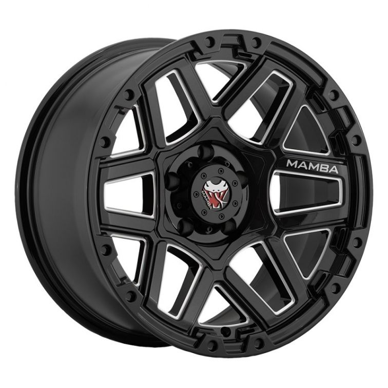 Mamba 595MB M23  Gloss Black w Machined Spokes