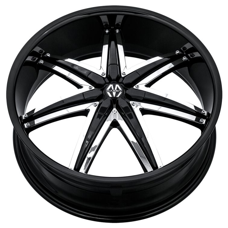 Massiv M923 Spline  Black Chrome Inserts
