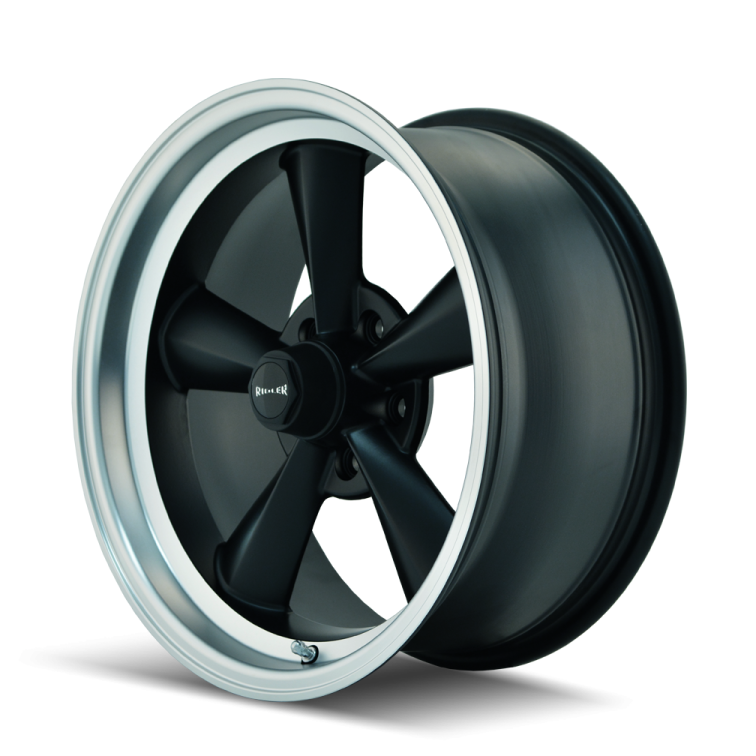 Ridler 675  Matte Black w Machined Face