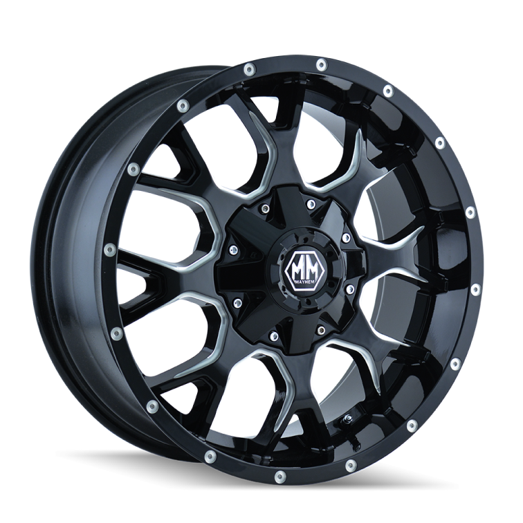 Mayhem 8015 WARRIOR  Gloss Black Milled