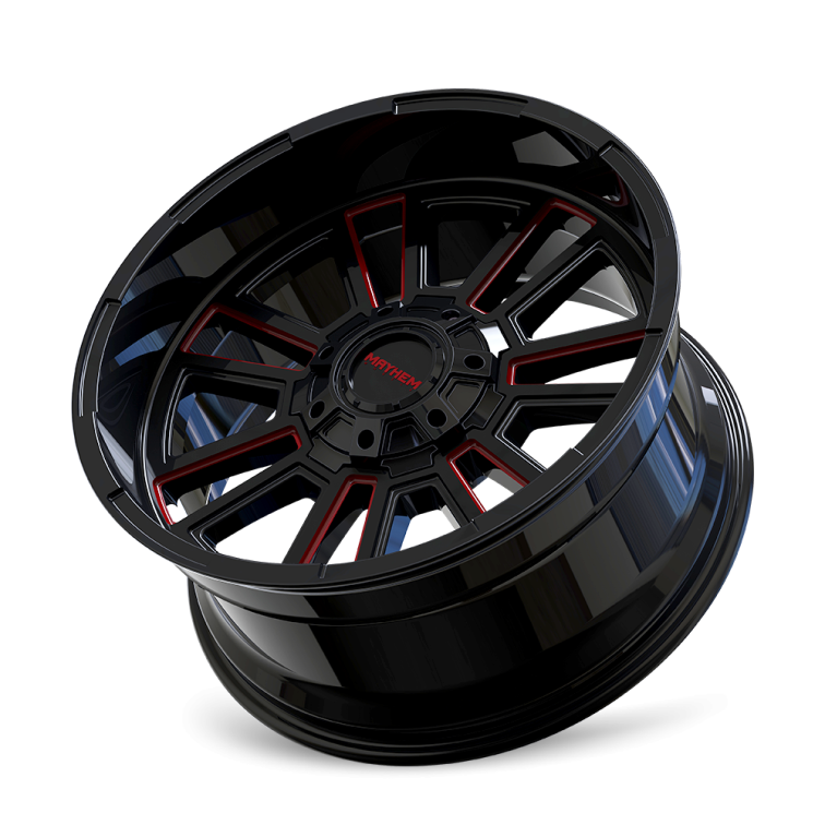 Mayhem 8115 APOLLO  Gloss Black Red Milled