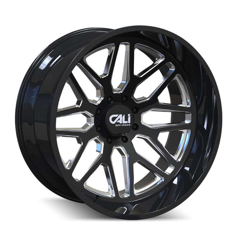 Cali Off Road 9115 INVADER  Gloss Black Milled