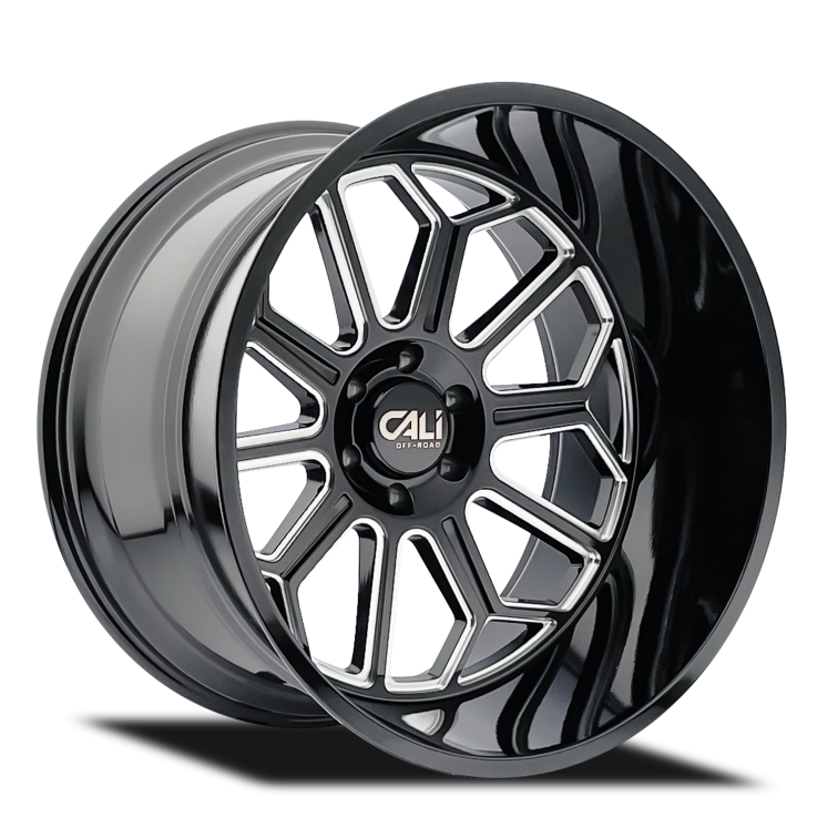 Cali Off Road 9117 AUBURN  Gloss Black Milled
