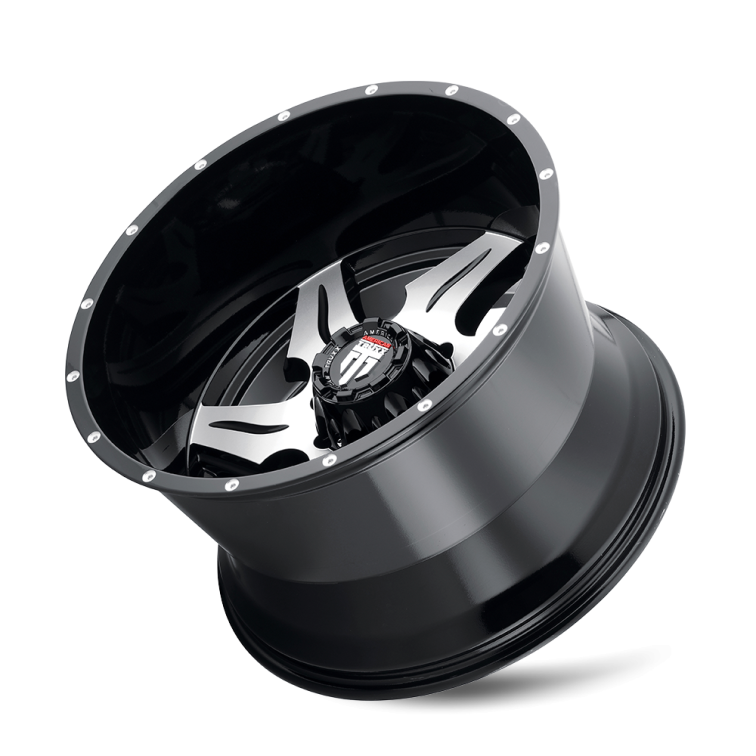 American Truxx AT163 NINJA  Gloss Black Machined
