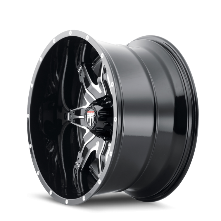 American Truxx AT185 LONESTAR  Gloss Black Machined