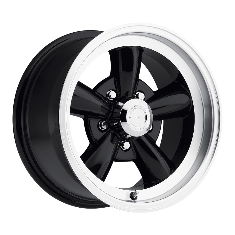 American Muscle 141 Legend 5  Gloss Black w Machined Lip