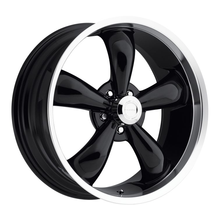 American Muscle 142 Legend 5  Gloss Black w Machined Lip