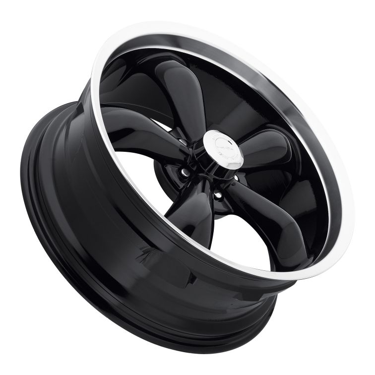 American Muscle 142 Legend 5  Gloss Black w Machined Lip