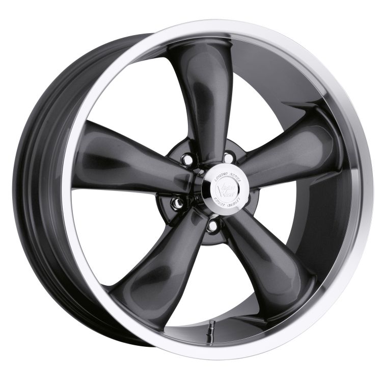 American Muscle 142 Legend 5  Gunmetal w Machined Lip