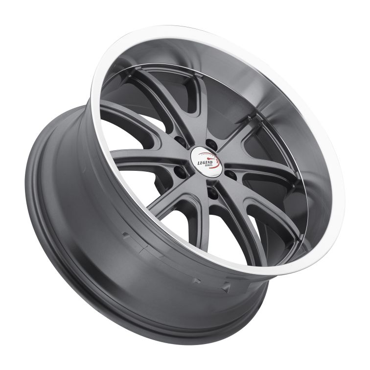 American Muscle 143 Torque  Gunmetal w Machined Lip
