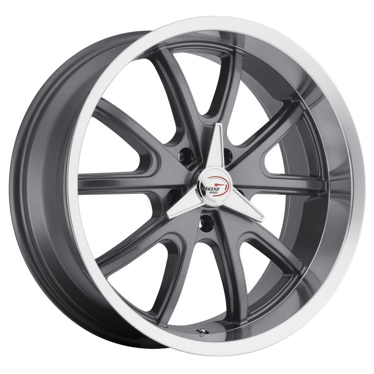 American Muscle 143 Torque  Gunmetal w Machined Lip