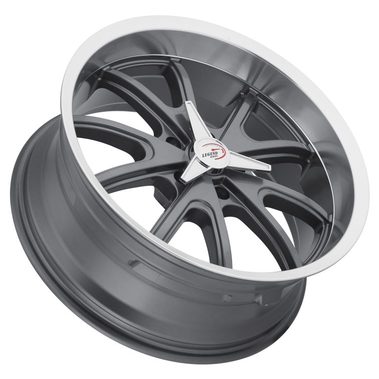 American Muscle 143 Torque  Gunmetal w Machined Lip