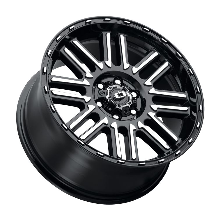 Vision Off Road 348 Nexus  Gloss Black Machined Face