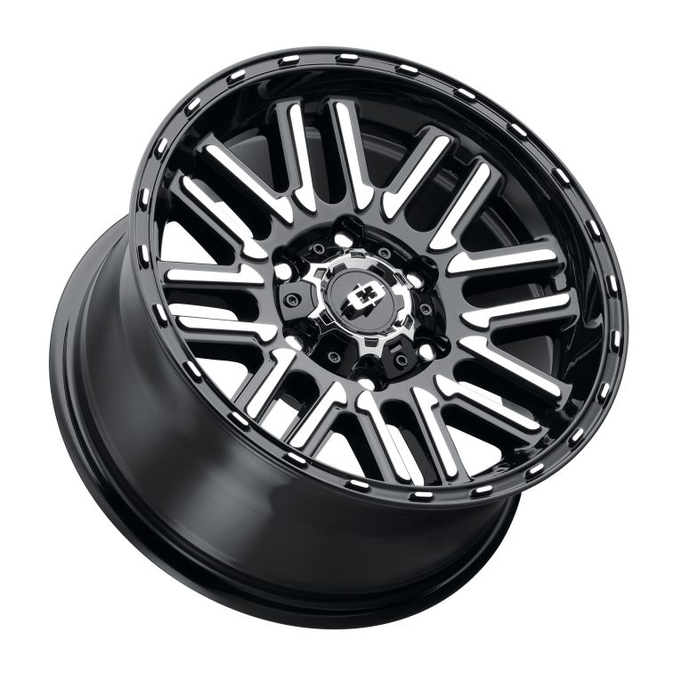 Vision Off Road 348 Nexus  Gloss Black Machined Face