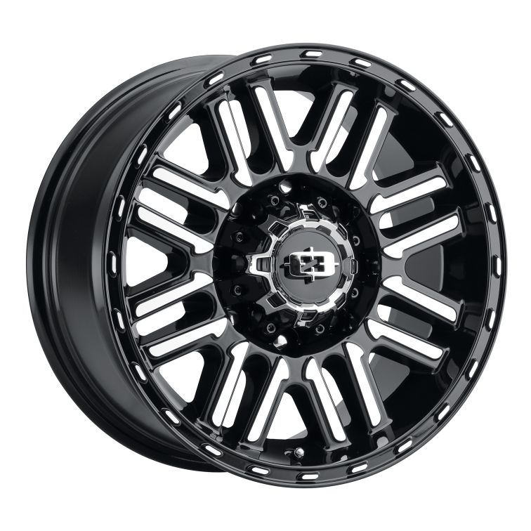 Vision Off Road 348 Nexus  Gloss Black Machined Face