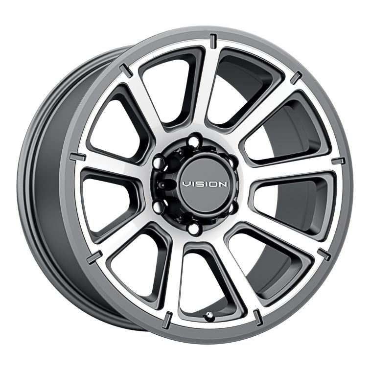 Vision Off Road 353 TURBINE Off Road  Gunmetal w Machined Face
