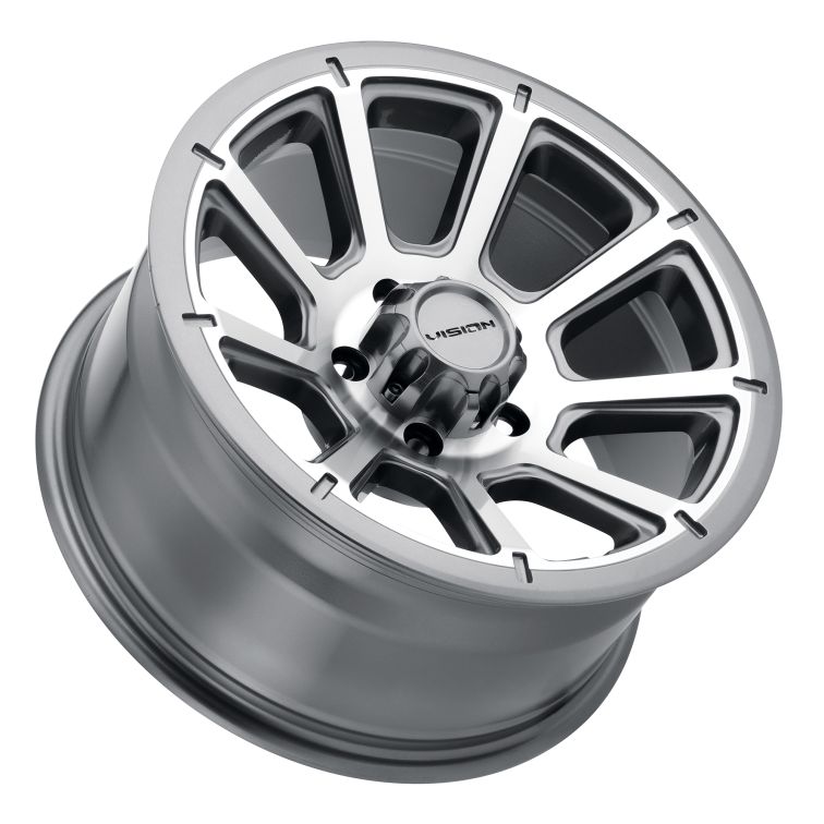 Vision Off Road 353 TURBINE Off Road  Gunmetal w Machined Face