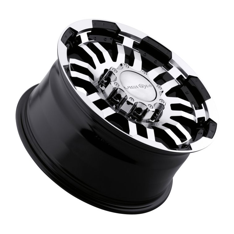 Vision Off Road 375 Warrior Off Road  Gloss Black Machined Face