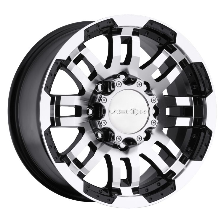 Vision Off Road 375 Warrior Off Road  Gloss Black Machined Face