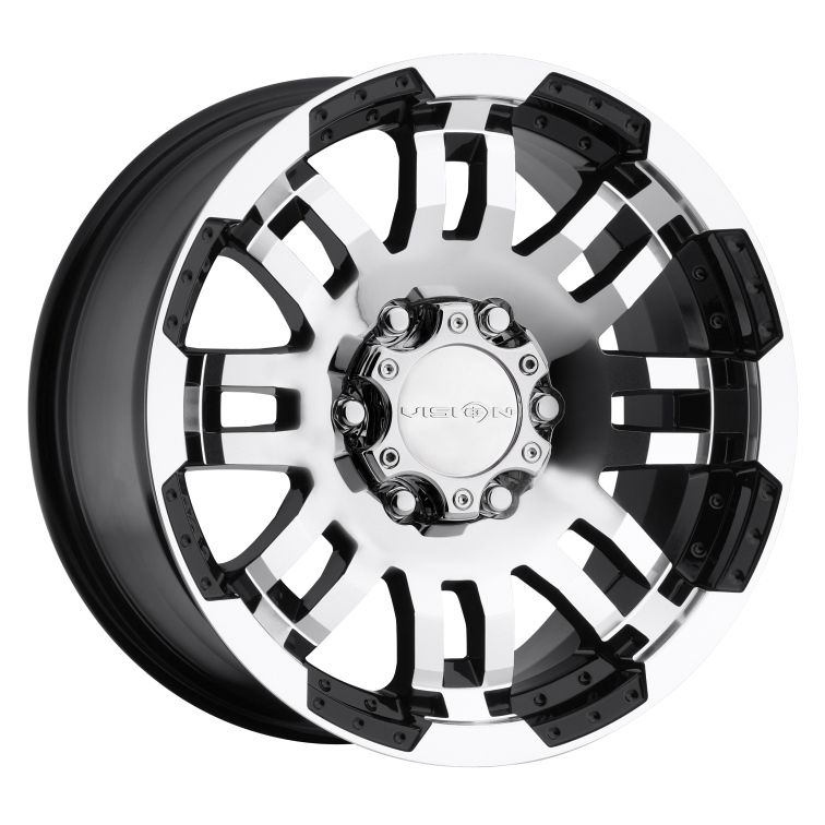 Vision Off Road 375 Warrior Off Road  Gloss Black Machined Face