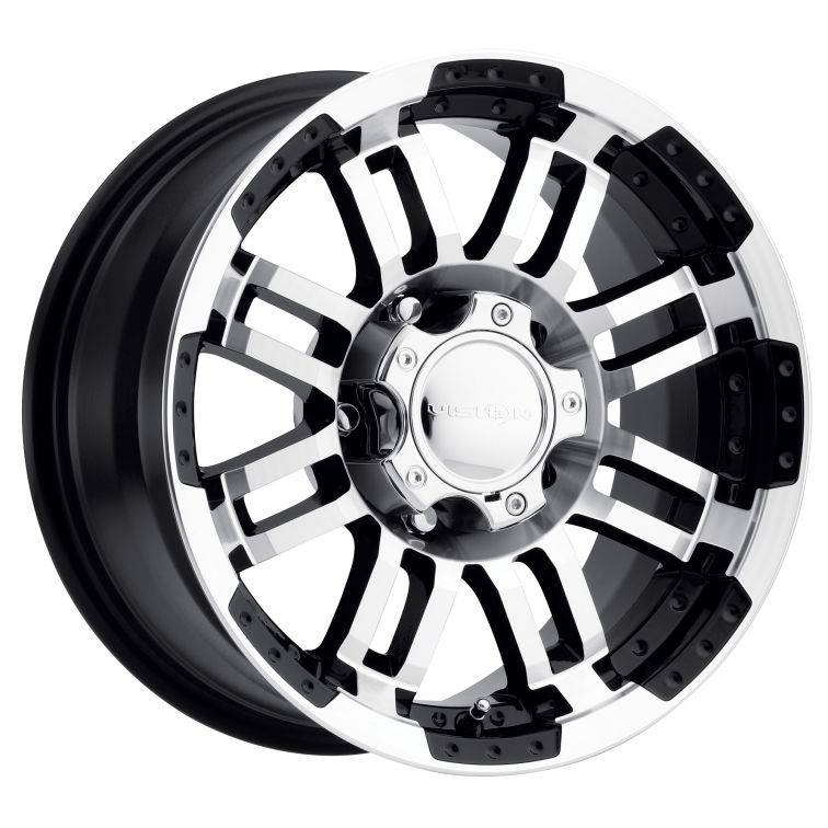 Vision Off Road 375 Warrior Off Road  Gloss Black Machined Face