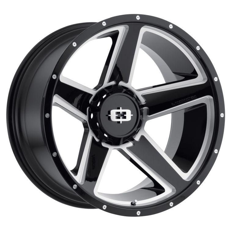 Vision HD 390 Empire  Gloss Black Milled Spokes