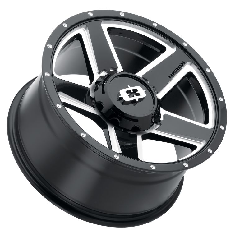 Vision HD 390 Empire  Gloss Black Milled Spokes