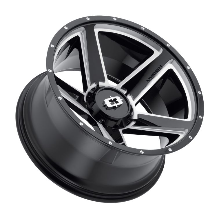 Vision HD 390 Empire  Gloss Black Milled Spokes