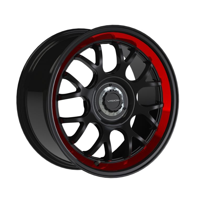 Vision 478 ALPINE  Gloss Black Red Machined