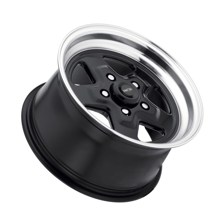 American Muscle 521 Nitro  Gloss Black w Machined Lip