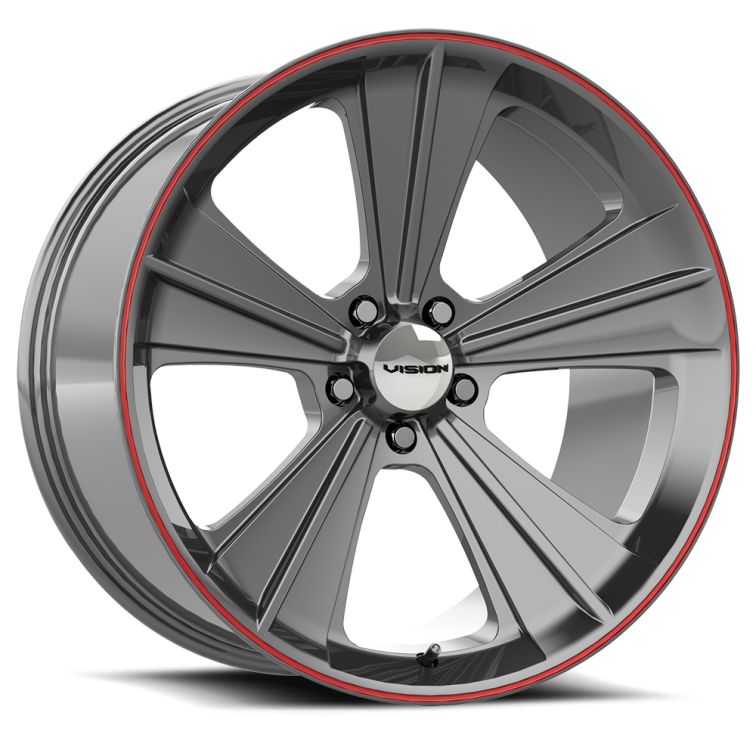American Muscle V327 Missile  Gunmetal Red
