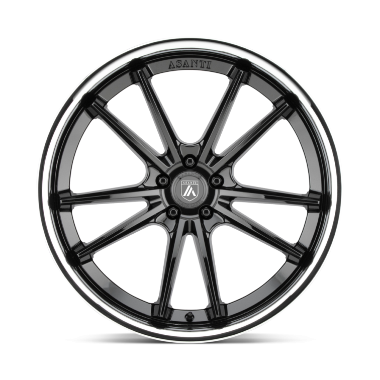 Asanti Black ABL-23 SIGMA  Gloss Black W/ Chrome Lip