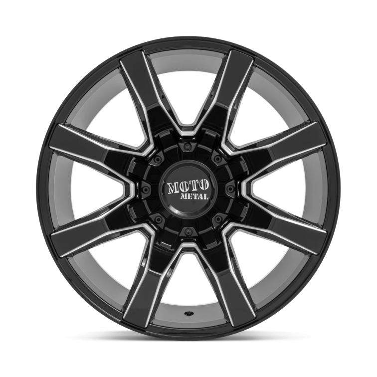 Moto Metal MO804 SPIDER  Gloss Black Milled
