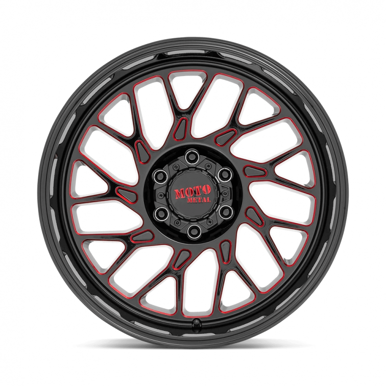 Moto Metal MO805  Black Milled Red