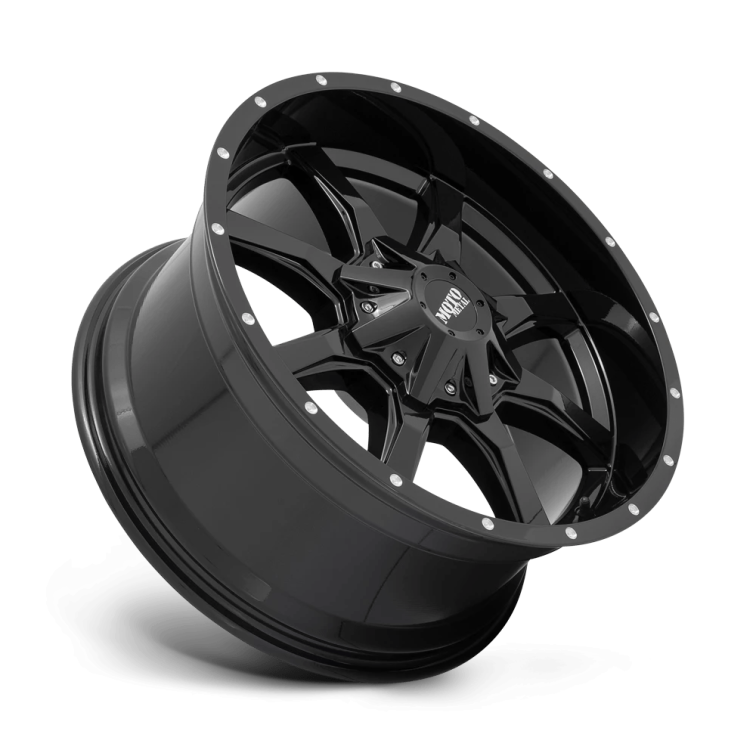 Moto Metal MO970  Gloss Black W/ Spot Milled Lip