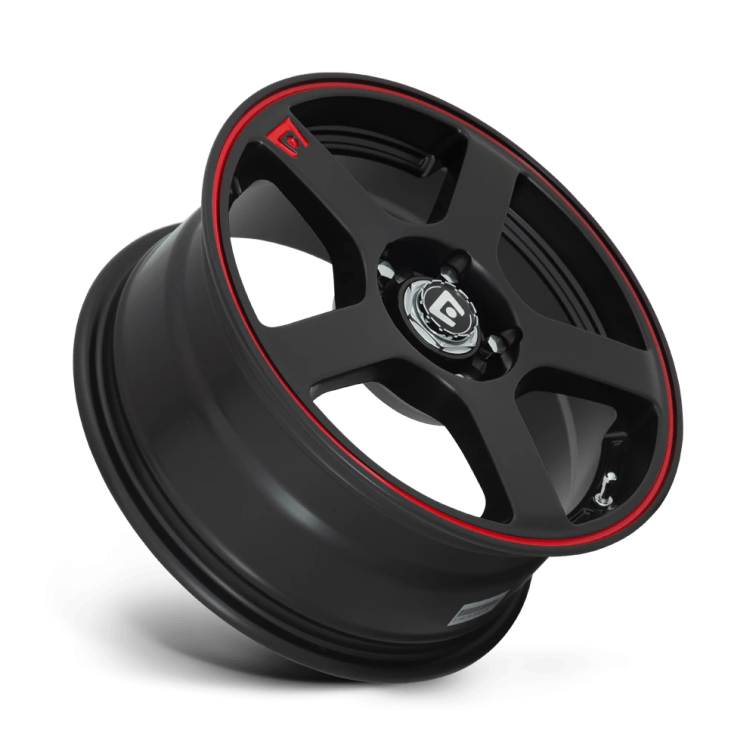 Motegi Racing MR116 FS5  Matte Black W/ Red Stripe