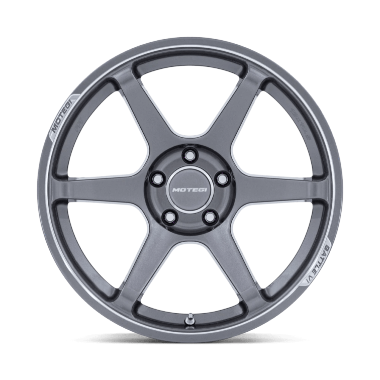 Motegi Racing MR160 BATTLE VI  Gloss Gunzilla W/ Machined Lip