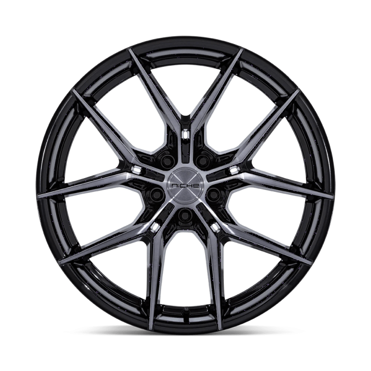 Niche NC279 PRODIGY 5 Gloss Black Dark Tinted Clear Wheels for