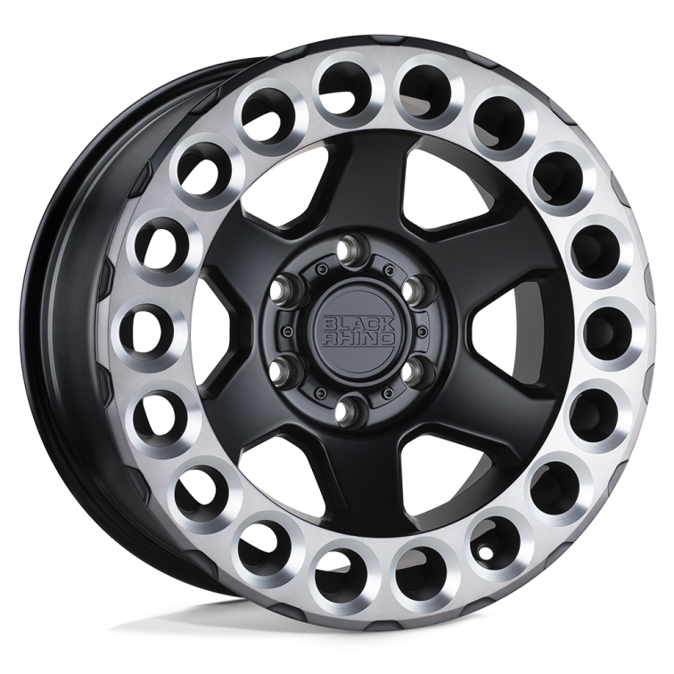 Black Rhino ODESSA  Matte Black w Machined Lip