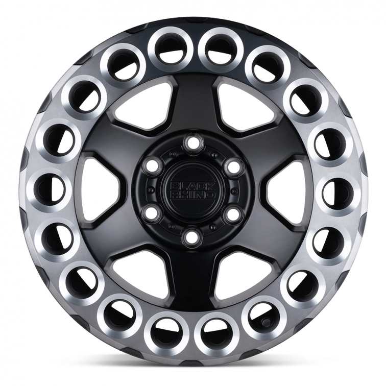 Black Rhino ODESSA  Matte Black w Machined Lip