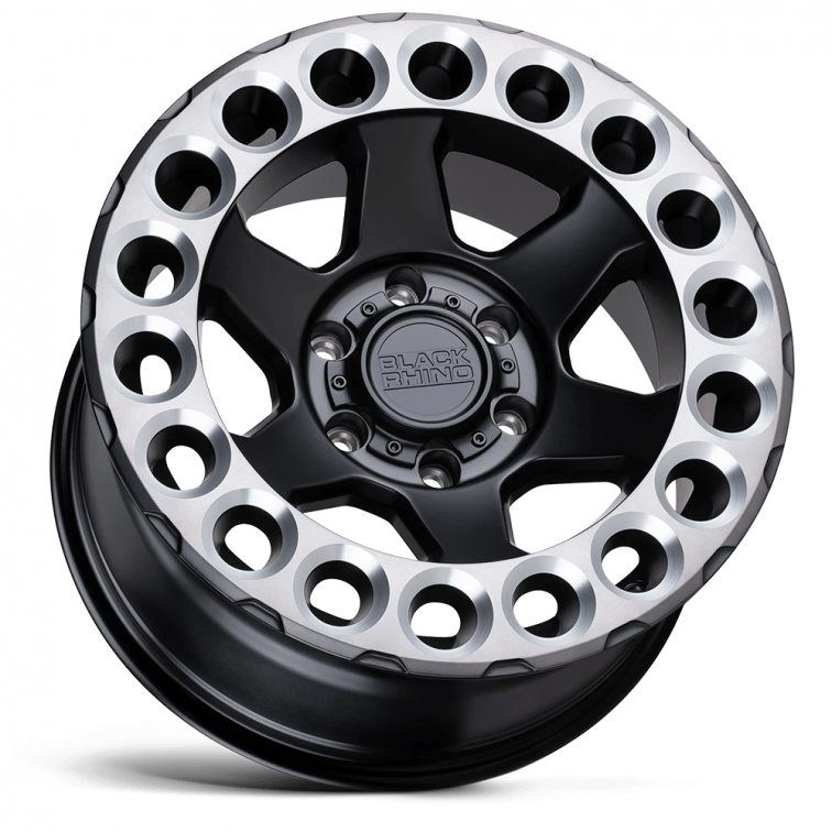 Black Rhino ODESSA  Matte Black w Machined Lip