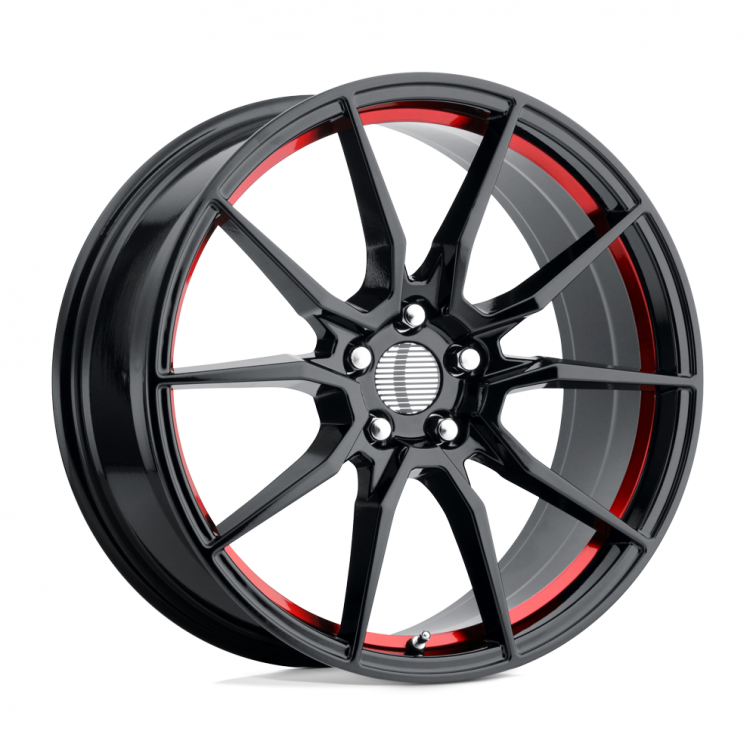 Performance Replicas PR193  Gloss Black Red Machined
