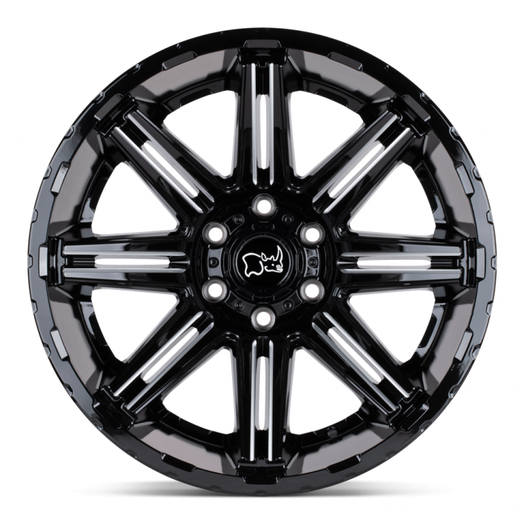 Black Rhino RAMPAGE Gloss Black Machined Wheels for Sale